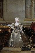 Nicolas de Largilliere Portrait of the Mariana Victoria of Spain, Infanta of Spain and future Queen of Portugal; eldest daughter of Philip V of Spain and his second wife Eli oil on canvas